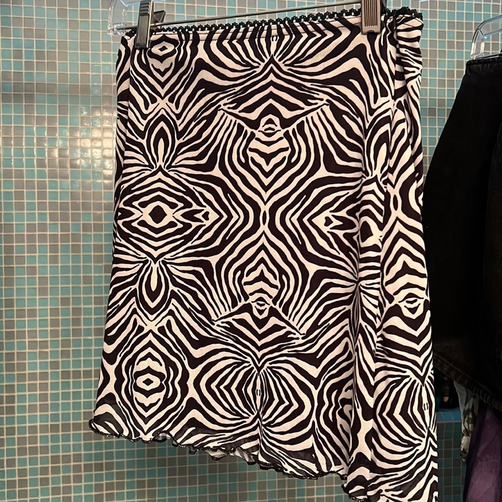 Princess Polly zebra print mini skirt